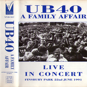 Disco A Family Affair - Live In Concert de UB40